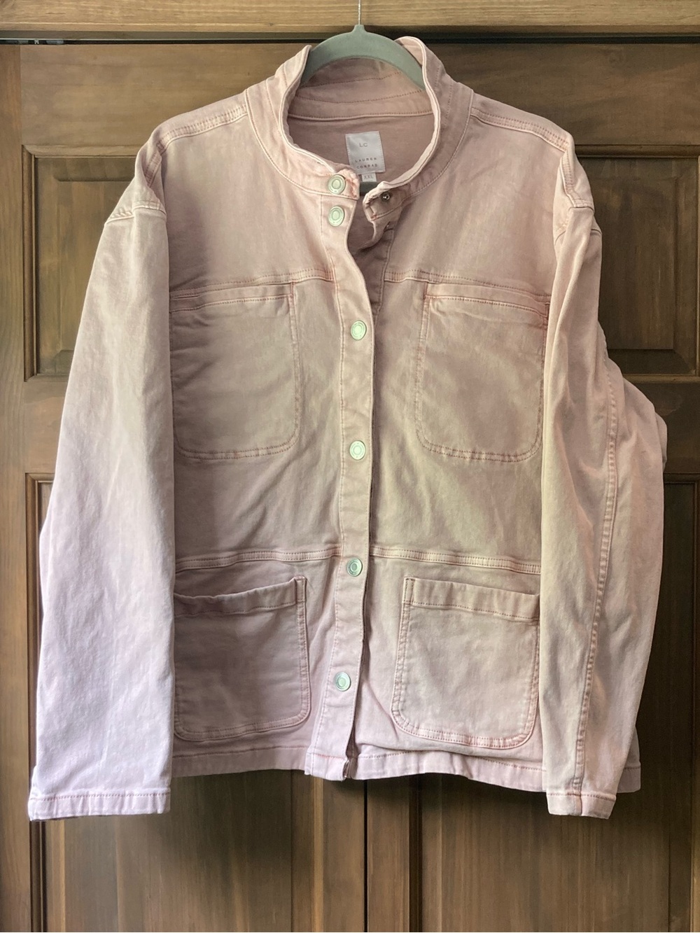 LC Lauren Conrad Light Pink Denim Jacket XXL